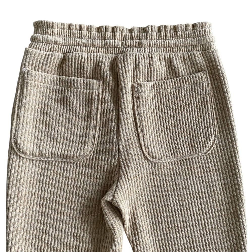 SO High Rise Flare Brown Tan Ribbed Lounge Pants Sz XS Hippie Boho Athleisure - Picture 5 of 10
